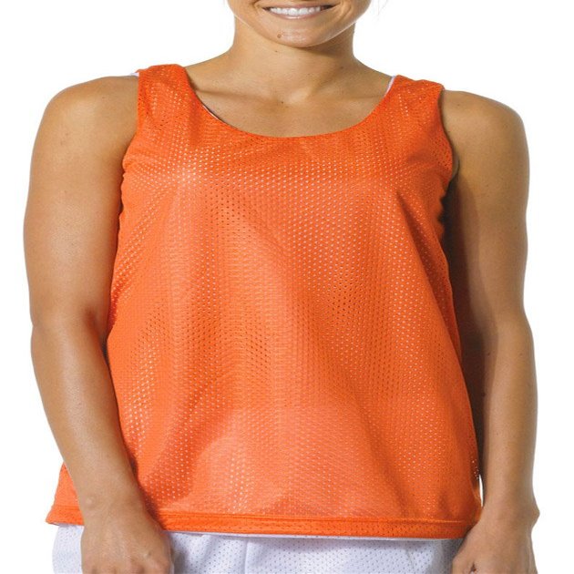 A4 Reversible Mesh Tank (Orange/White) (Small)