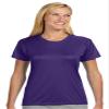 A4 Cooling Moisture Wicking Performance Interlock Shirt, Purple, X-Small view 1
