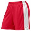 A4 Adult 10" Reversible Moisture Management Short, Scarlet Red/Wht, Large view 1