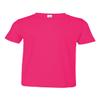 Rabbit Skins Toddler Soft Ribbed Crewneck Jersey T-Shirt, Hot Pink, 4T view 1