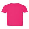 Rabbit Skins Toddler Soft Ribbed Crewneck Jersey T-Shirt, Hot Pink, 4T view 3