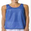A4 Ladies' Reversible Mesh Tank, Royal/Wht, XX-Large view 1