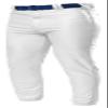 A4 Adult Pro Style Elastic Bottom Baseball Pant, Wht, Medium view 1