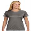 A4 Cooling Moisture Wicking Performance Interlock Shirt, Graphite, X-Large view 1