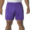 A4 Adult 7" Ultra Tight Performance Interlock Short, Purple, Small view 2