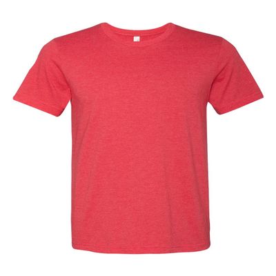 Bella+Canvas Unisex Shoulder Taping Jersey T-Shirt, Hthr Red, XXXX-Large