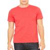 Bella+Canvas Unisex Shoulder Taping Jersey T-Shirt, Hthr Red, XXXX-Large view 2