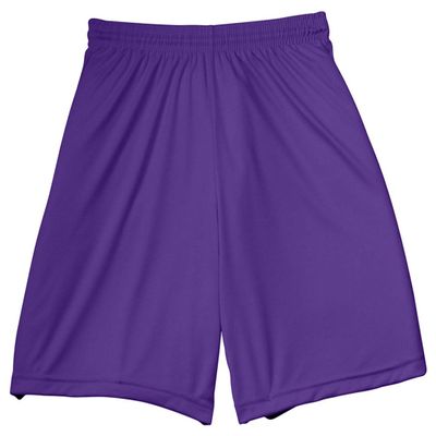 A4 Adult 7" Ultra Tight Performance Interlock Short, Purple, Large