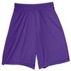 A4 Adult 7" Ultra Tight Performance Interlock Short, Purple, Large view 1