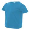Rabbit Skins Toddler Soft Ribbed Crewneck Jersey T-Shirt, Turquoise, 3T view 3