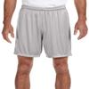 A4 Adult 7" Ultra Tight Performance Interlock Short, Silver, Small view 1