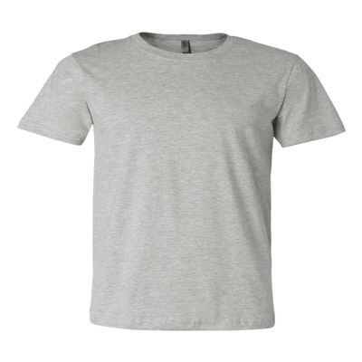Bella+Canvas Unisex Shoulder Taping Jersey T-Shirt, Athletic Hthr, Large