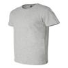 Bella+Canvas Unisex Shoulder Taping Jersey T-Shirt, Athletic Hthr, Large view 3