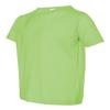 Rabbit Skins Toddler Soft Ribbed Crewneck Jersey T-Shirt, Hot Pink, 5/6T view 3