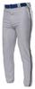 A4 Adult Pro Style Elastic Bottom Baseball Pant, Grey/Blk, Small view 1