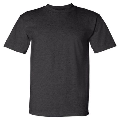 Bayside Adult American Preshrunk Shoulder Taping T-Shirt, CHRCL, XXXX-Large Charcoal