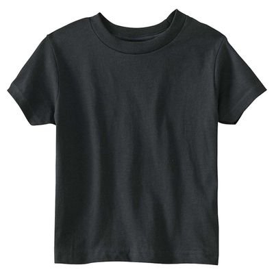 Rabbit Skins Juvenile Jersey T-Shirt, Blk, 5/6T