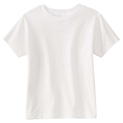 Rabbit Skins Juvenile Jersey T-Shirt, Wht, 5/6T