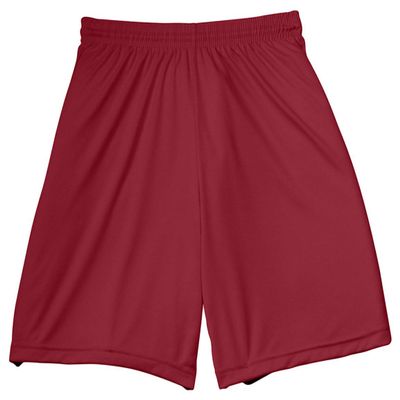 A4 Adult 7" Ultra Tight Performance Interlock Short, Cardinal, Large