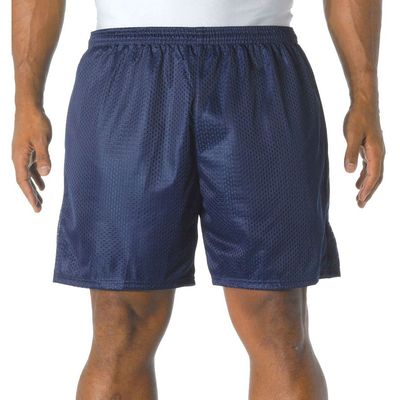 A4 Men's Comfort 7 Inch Lined Tricot Mesh Wicking Short Navy