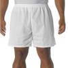 A4 Adult Comfort 7" Lined Tricot Mesh Wicking Short, Wht, X-Small view 1