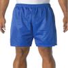 A4 Adult Comfort 7" Lined Tricot Mesh Wicking Short, Royal, Medium view 1