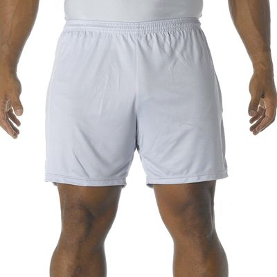 A4 Adult 7" Ultra Tight Performance Interlock Short, Silver, XX-Large
