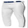 A4 Adult Pro Style Elastic Bottom Baseball Pant, Wht/Blk, XX-Large view 1