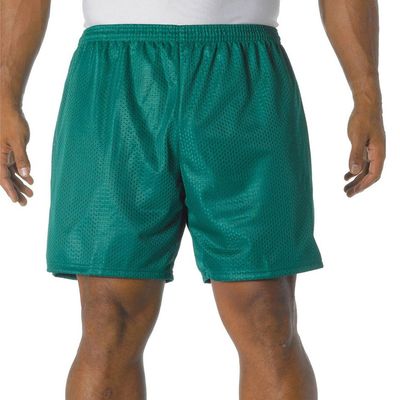 A4 Adult Comfort 7" Lined Tricot Mesh Wicking Short, Forest, Small