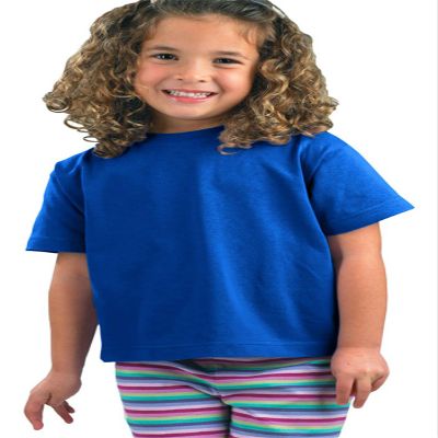 RABBIT SKINS Juvenile Jersey T-Shirt, Royal, 5/6T