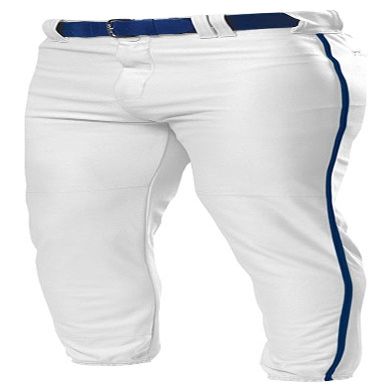 A4 Adult Pro Style Elastic Bottom Baseball Pant, Wht/NVY, XXX-Large