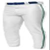 A4 Adult Pro Style Elastic Bottom Baseball Pant, Wht/Forest, X-Large view 1