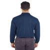 UltraClub Adult Cool & Dry Long-Sleeve Mesh Piqu Polo M NAVY view 2