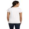 LAT Women's Taped Neck Longer Length Fine Jersey T-Shirt, White, XXX-Large view 2