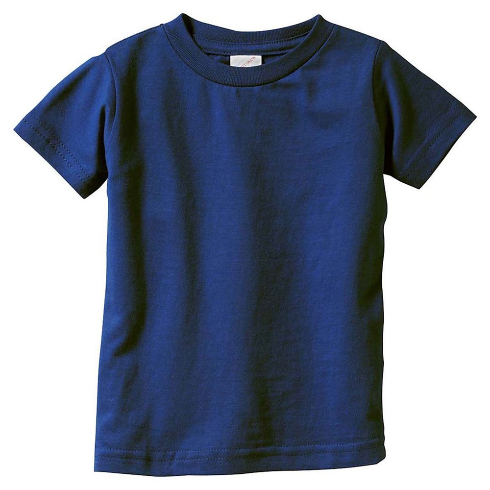 Rabbit Skins Infant Fine Topstitch Ribbed Collar T-Shirt, Nvy, 12 Months