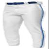 A4 Adult Pro Style Elastic Bottom Baseball Pant, Wht/Royal, XXX-Large view 1