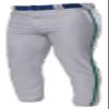 A4 Adult Pro Style Elastic Bottom Baseball Pant, Grey/Forest, XXX-Large view 1