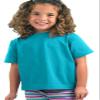 RABBIT SKINS Juvenile Jersey T-Shirt, Turquoise, 7T view 1
