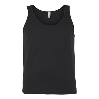Canvas Bella Comfort Scoop-Neck Jersey Tank Top, Blk, Large
