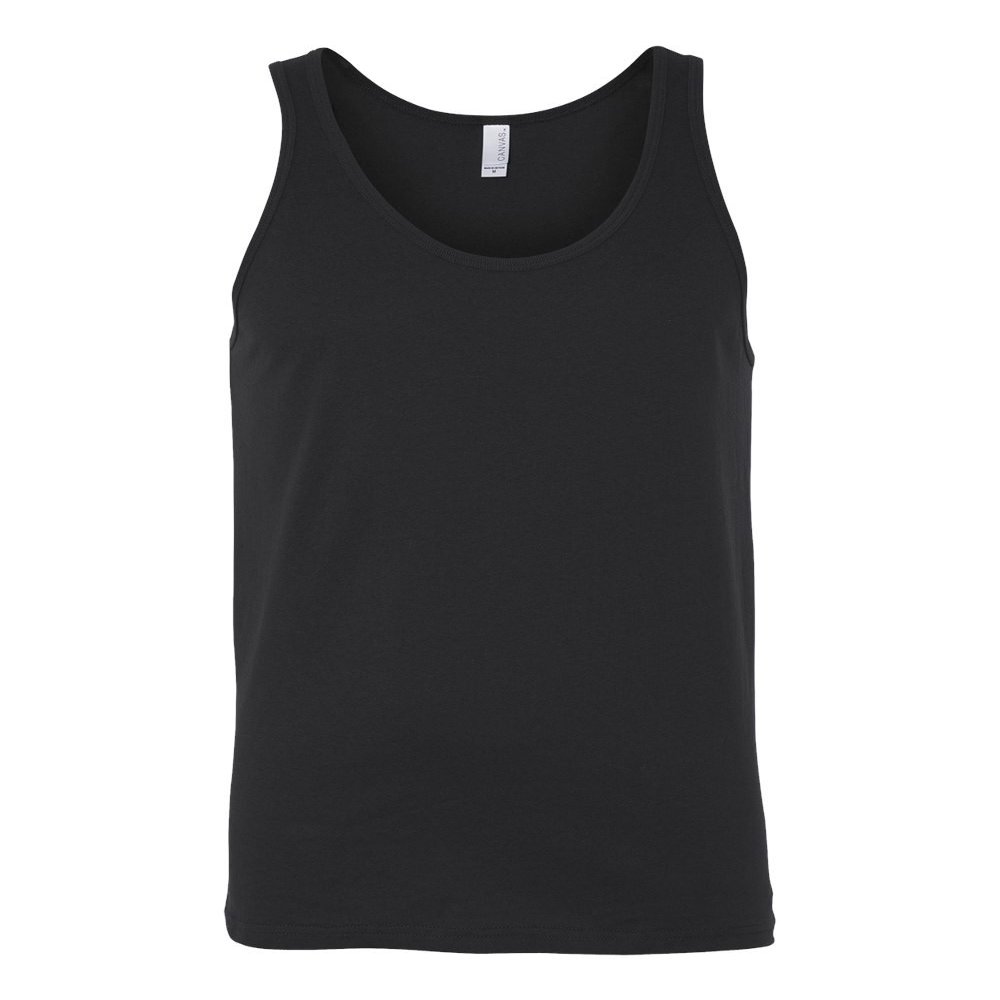 Canvas Bella Comfort Scoop-Neck Jersey Tank Top, Blk, Large