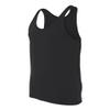 Canvas Bella Comfort Scoop-Neck Jersey Tank Top, Blk, Large view 3