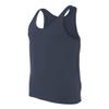 Canvas Bella Comfort Scoop-Neck Jersey Tank Top, NVY, Large view 3