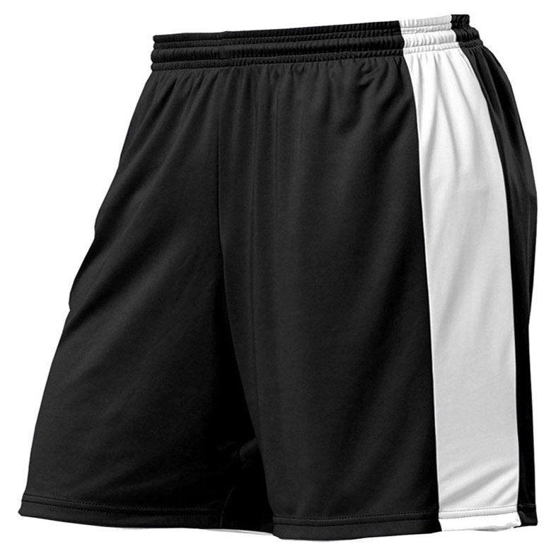 A4 Ladies 8" Reversible Moisture Management Short, Blk/Wht, XX-Large