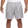 A4 Adult Comfort 7" Lined Tricot Mesh Wicking Short, Silver, XX-Large view 1