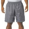 A4 Adult Comfort 7" Lined Tricot Mesh Wicking Short, Graphite, Medium view 1