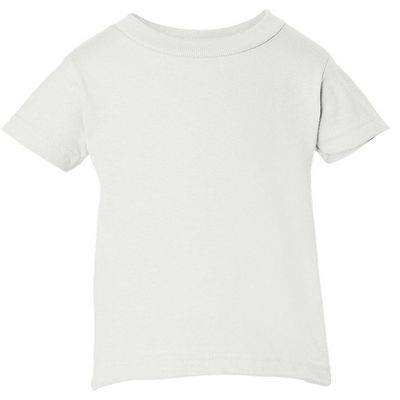 Rabbit Skins Griffith Inside-Out Tee Shirt, 18MOS, White