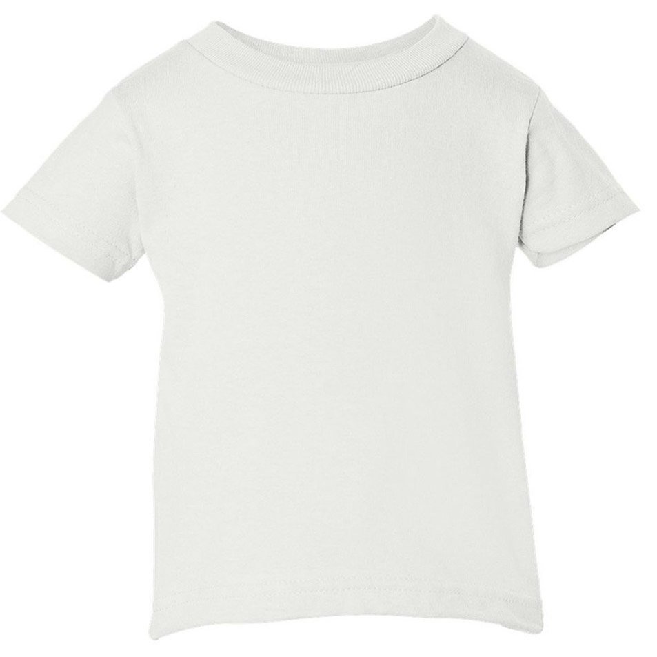 Rabbit Skins Griffith Inside-Out Tee Shirt, 18MOS, White