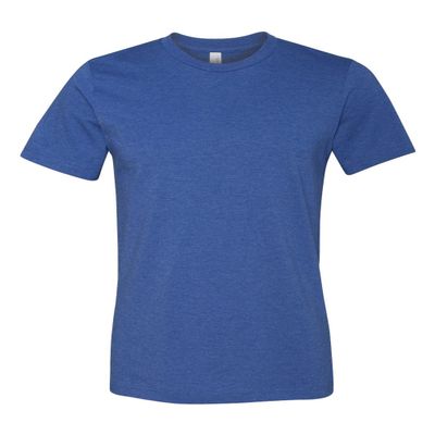 Canvas Bella Unisex Shoulder Taping Jersey T-Shirt, Hthr True Royal, Large
