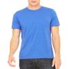 Canvas Bella Unisex Shoulder Taping Jersey T-Shirt, Hthr True Royal, Large view 2