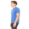 Canvas Bella Unisex Shoulder Taping Jersey T-Shirt, Hthr True Royal, Large view 4